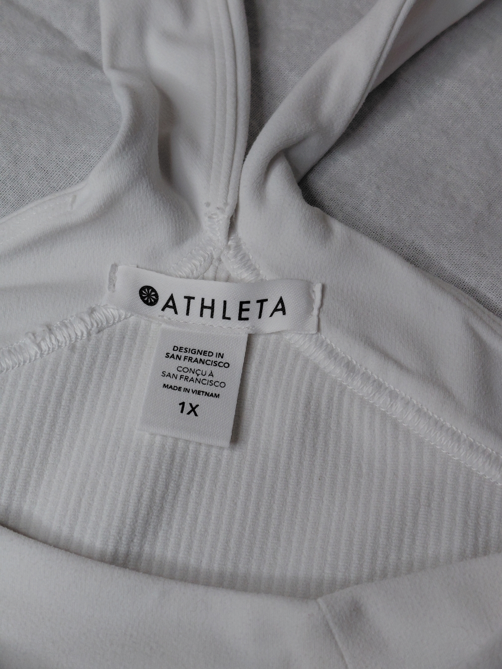 Athleta White Ribbed Crossback Crop Tank - Picture 8 of 11